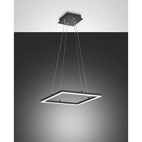Bard LED Pendelleuchte Quadratisch, stilvolle dimmbare LED Rahmenleuchte mit modernem Design.
