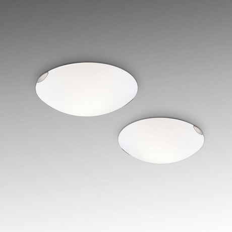 Fox LED ceiling light made of metal in an elegant design and two sizes.