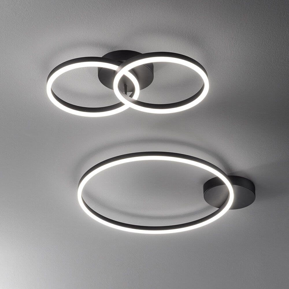 Giotto LED Deckenleuchte Ø 60cm Metall in modernem Design mit dimmbarem Licht