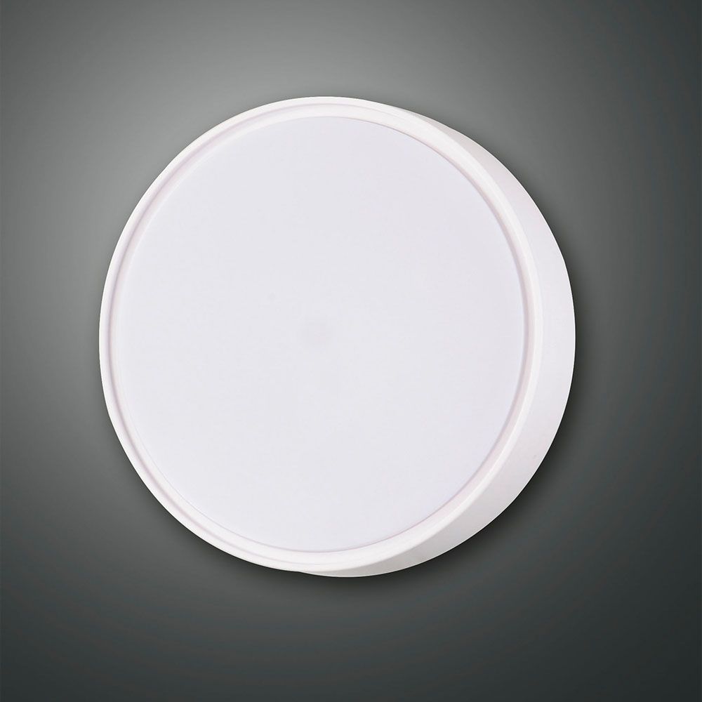 Hatton Deckenlampe in Weiß, moderne Deckenlampe, runde Form, minimalistische Beleuchtung für jeden Raum.