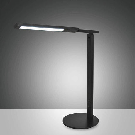 Ideal LED Tischlampe in modernem Schwarz, elegantes Design für Schreibtischbeleuchtung.