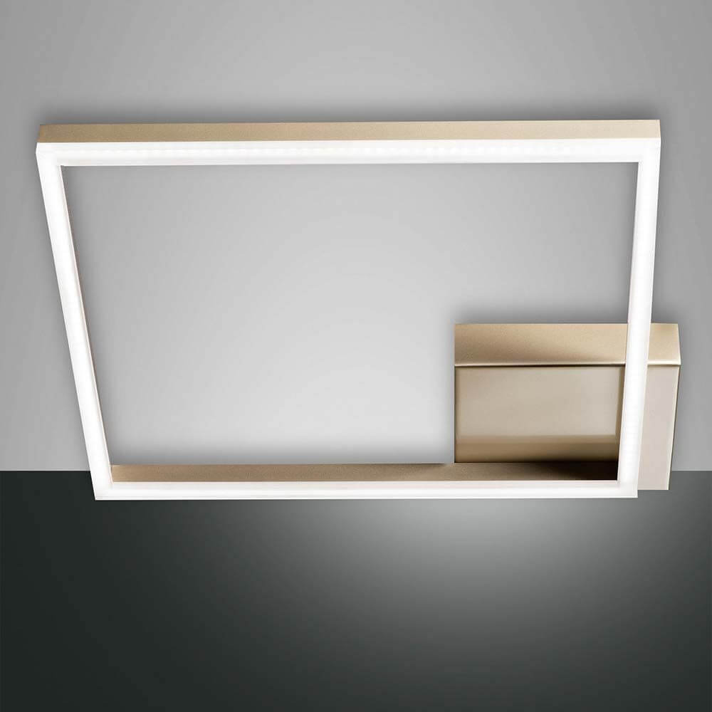 LED Deckenleuchte Bard 3510lm Gold-Edelmatt mit modernem, schlichten Design.