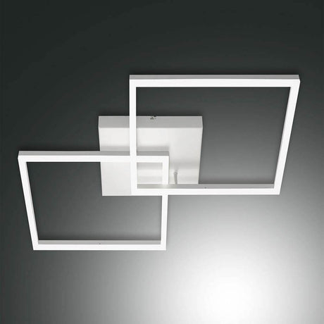 LED Deckenleuchte Bard 5400lm Weiß - modernes, geometrisches Design mit dimmbaren LED-Quadraten