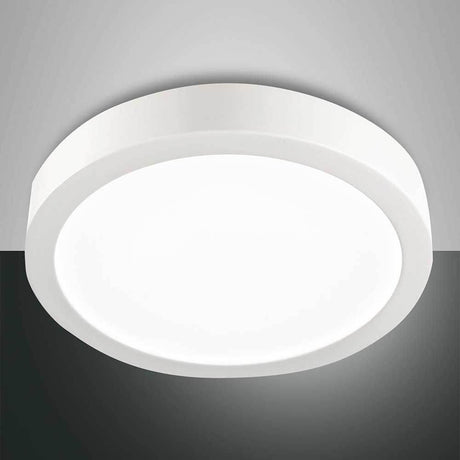 LED Deckenleuchte Mirka Weiß - moderne runde Deckenlampe in elegantem Design.