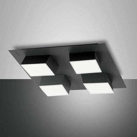 LED Spot Lucas aus Metall - moderne Deckenleuchte mit quadratischen Lichtquellen in elegantem Design.