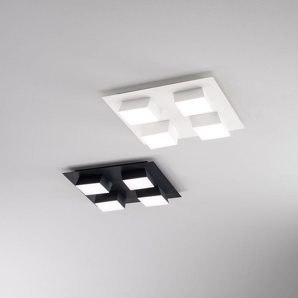 LED Spot Lucas aus Metall in schwarz und weiß, moderne Deckenleuchten für stilvolle Innenräume.