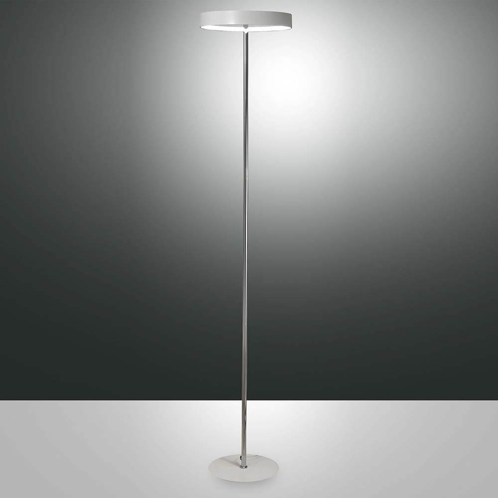 LED Stehleuchte Double 1980lm Weiß in schlichter, moderner Ausführung für angenehmes Raumlicht.