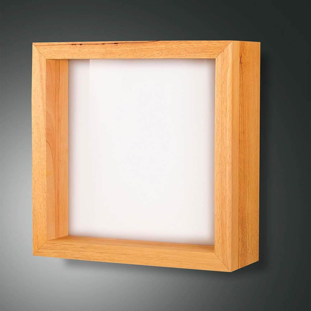 LED Wandlampe Window 2610lm Eichenholz in modernem Design, ideal für stimmungsvolle Beleuchtung.
