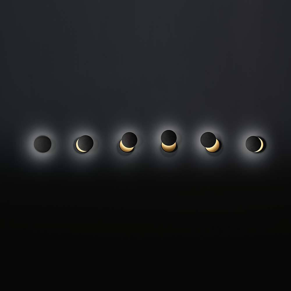 LED Wandleuchte Ara 720+360lm Schwarz - stilvolle, moderne Wandleuchte mit integriertem Lichtdesign