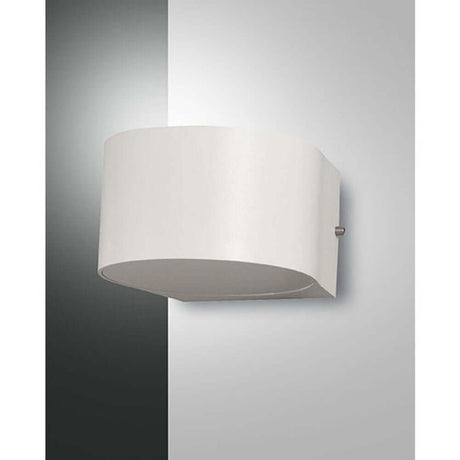 Lao LED Wandlampe Weiß IP65 - elegante Außenleuchte mit Linsentechnik für vielseitige Anwendungen.