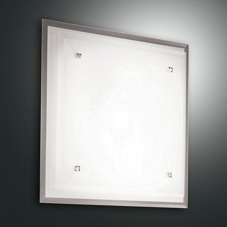 Maggie Deckenlampe aus Metall - elegante quadratische Deckenleuchte mit Metallrahmen und klarem Design.