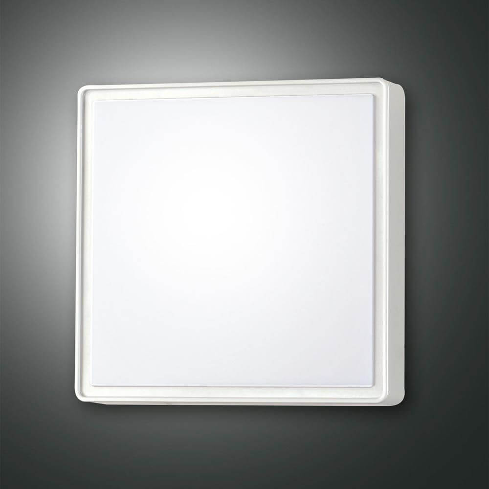 Oban Deckenleuchte LED 15W Warmweiß 3000K 24cm in quadratischer Form mit weißem Diffusor