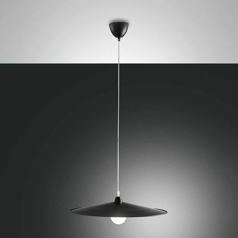 Pendellampe Kasa aus Metall, elegante Metalllampe mit schwarzem Schirm und Kabel für stilvolle Beleuchtung.