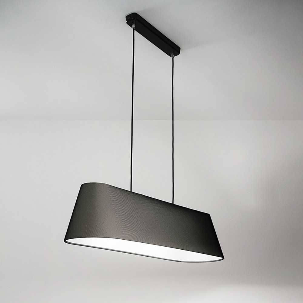 Pendelleuchte Allegra in schwarz - elegante schwarze Hängeleuchte mit modernem Design.