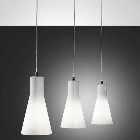 Pendelleuchte Diana in Chrom – moderne Lampen im eleganten Design mit drei Hängelampen.