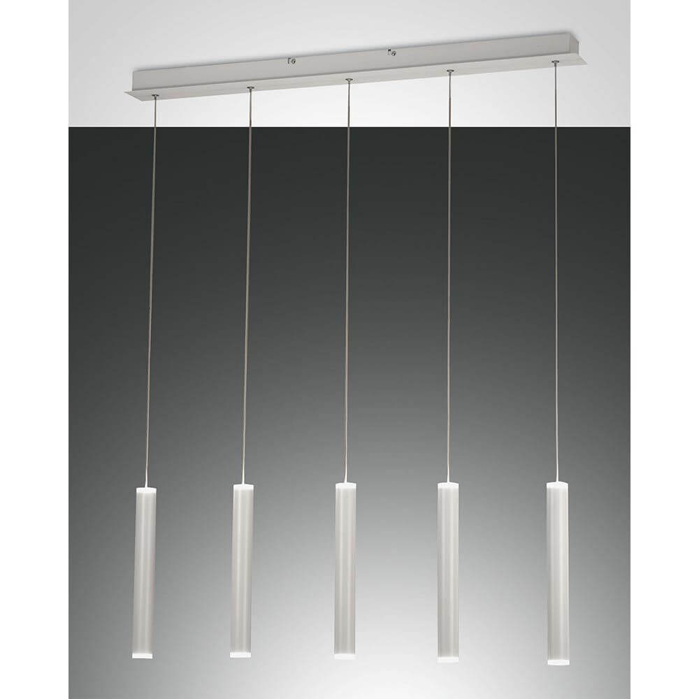Prado LED Metall Pendelleuchte im Röhrenstil mit Ober- und Unterlicht, trendige Pendelleuchte für moderne Räume.
