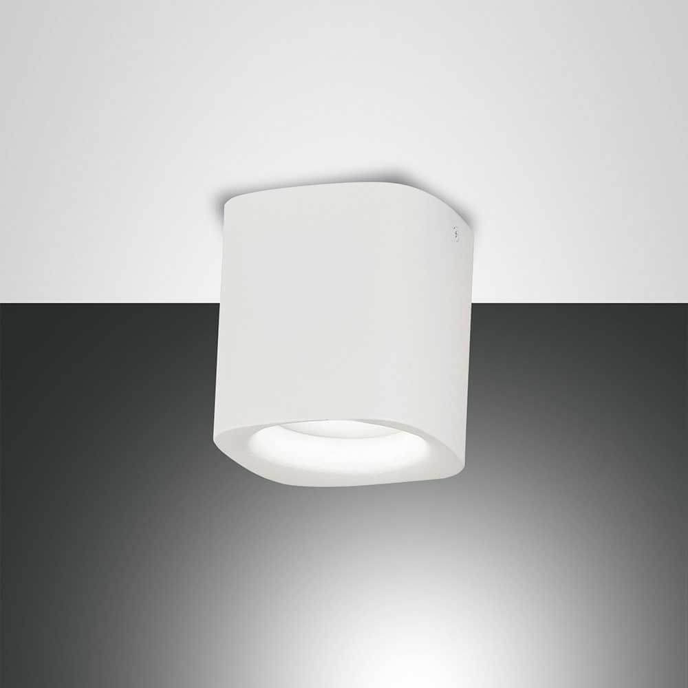 Smooth Spot aus Aluminium, moderne und elegante Deckenleuchte in weißem Design.