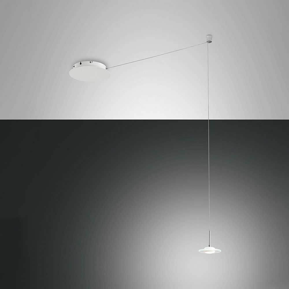 Susanna LED Pendelleuchte Weiß, elegante hängende Leuchte in modernem Design.
