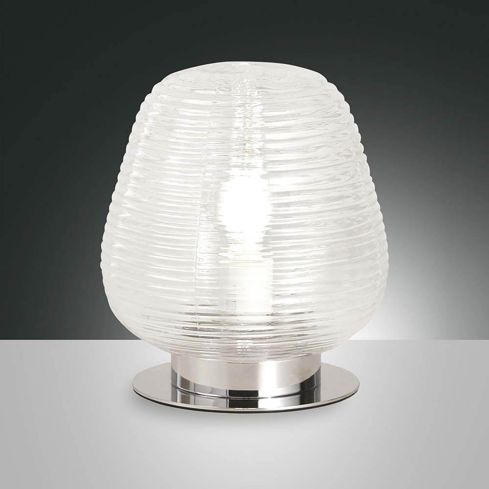 Tischlampe Cora Transparent – moderne und elegante Tischleuchte für jedes Innenraumdesign.