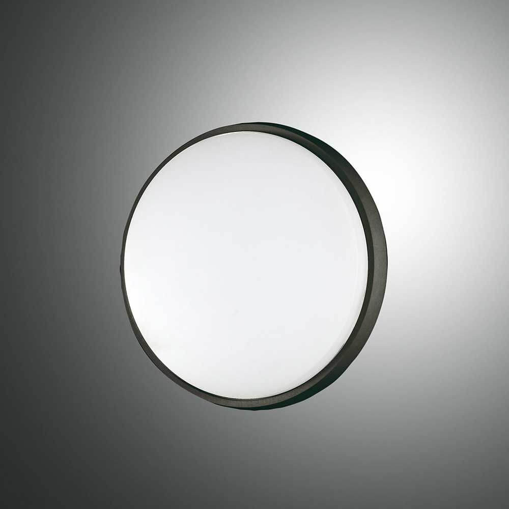 Moderne LED Deckenleuchte Olly in runder Form mit diffuser Lichtabdeckung.