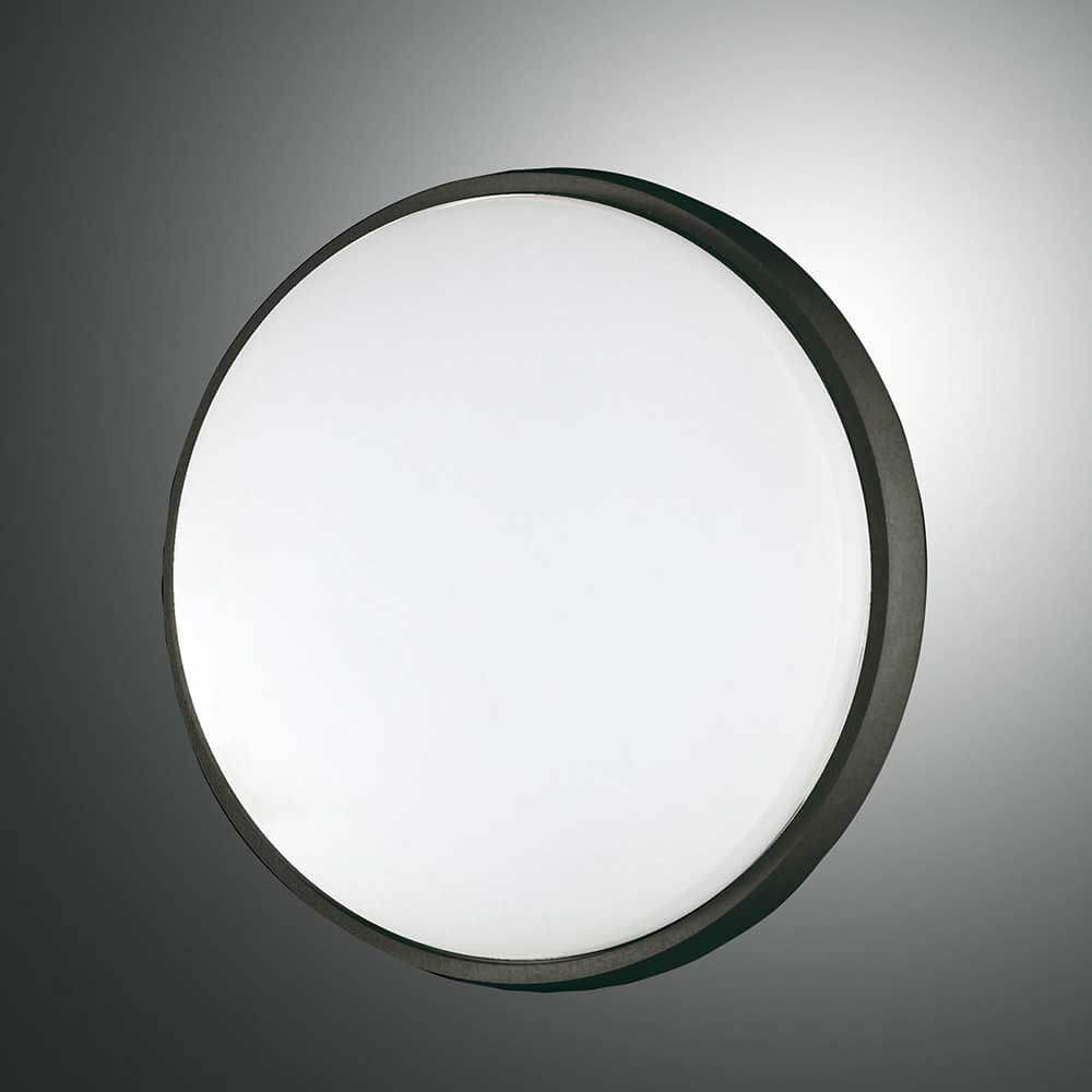 moderne LED Deckenleuchte Olly in rundem Design und elegantem Schwarz.