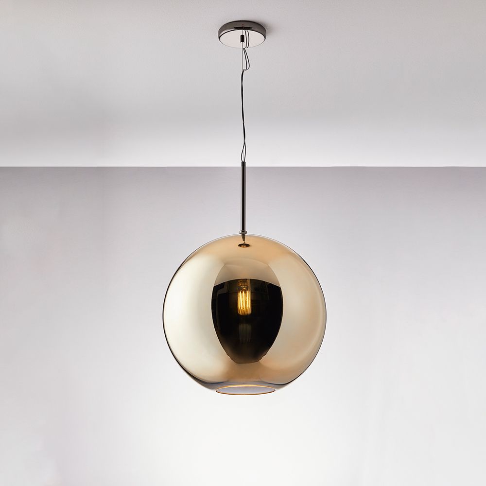 Fabbian Beluga Royal Hängeleuchte Ø40cm in eleganter bronzefarbener Ausführung