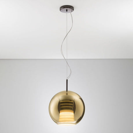 Fabbian Beluga Royal LED pendant light Ø30cm in an elegant design, ideal for living rooms and public spaces.