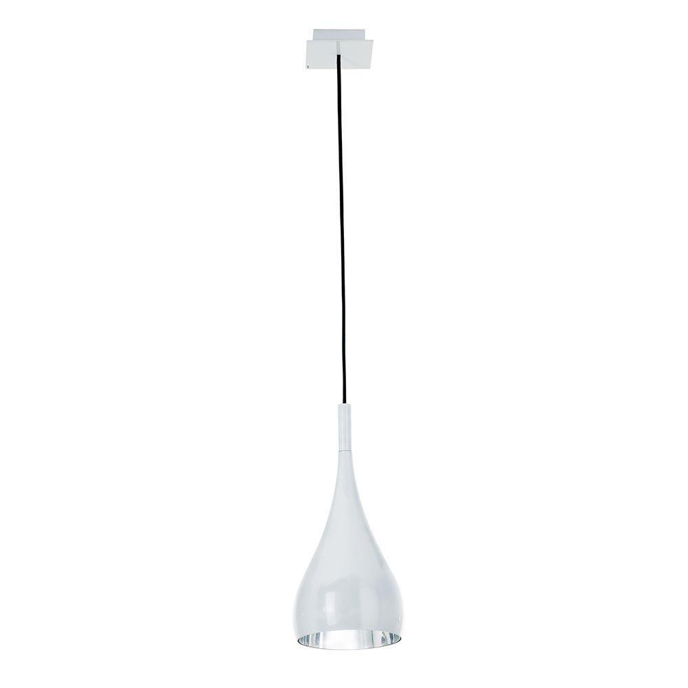 Fabbian Bijou Hängeleuchte Big E27 in modernem Design mit klarem Diffusor für Küche und Wohnzimmer.