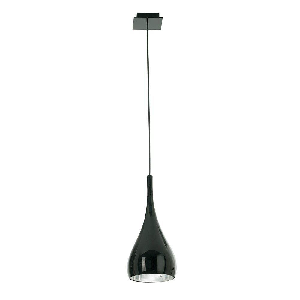 Moderne Fabbian Bijou Hängeleuchte in Schwarz, ideal für Küche oder Wohnzimmer.
