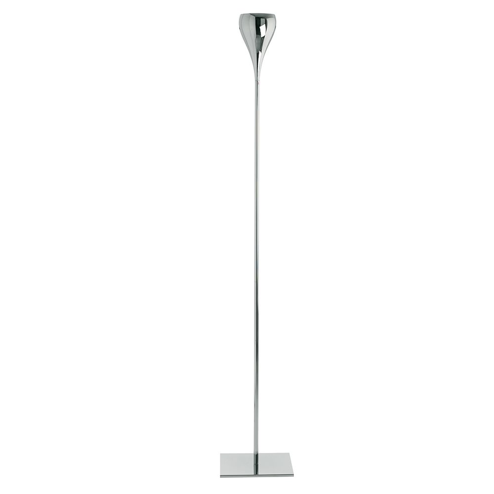 Fabbian Bijou Stehleuchte Ø 16cm in glänzendem Chrom, edles Design für moderne und klassische Wohnräume.