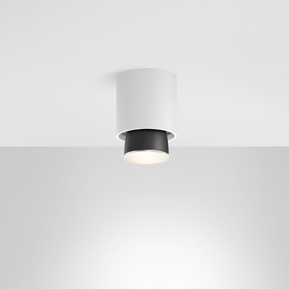 Fabbian Claque LED-Deckenleuchte Small 13,5cm in modernem Design für erstklassige Lichtleistung.