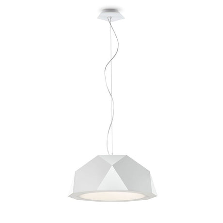 Fabbian Crio pendant light 57.2 cm in white with modern design and energy-efficient lighting