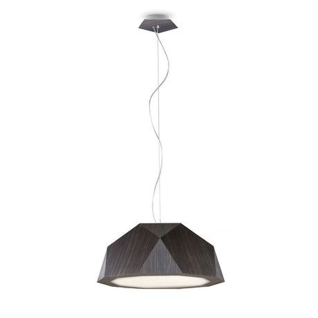 Fabbian Crio pendant light 57.2 cm in dark wood for modern living room design