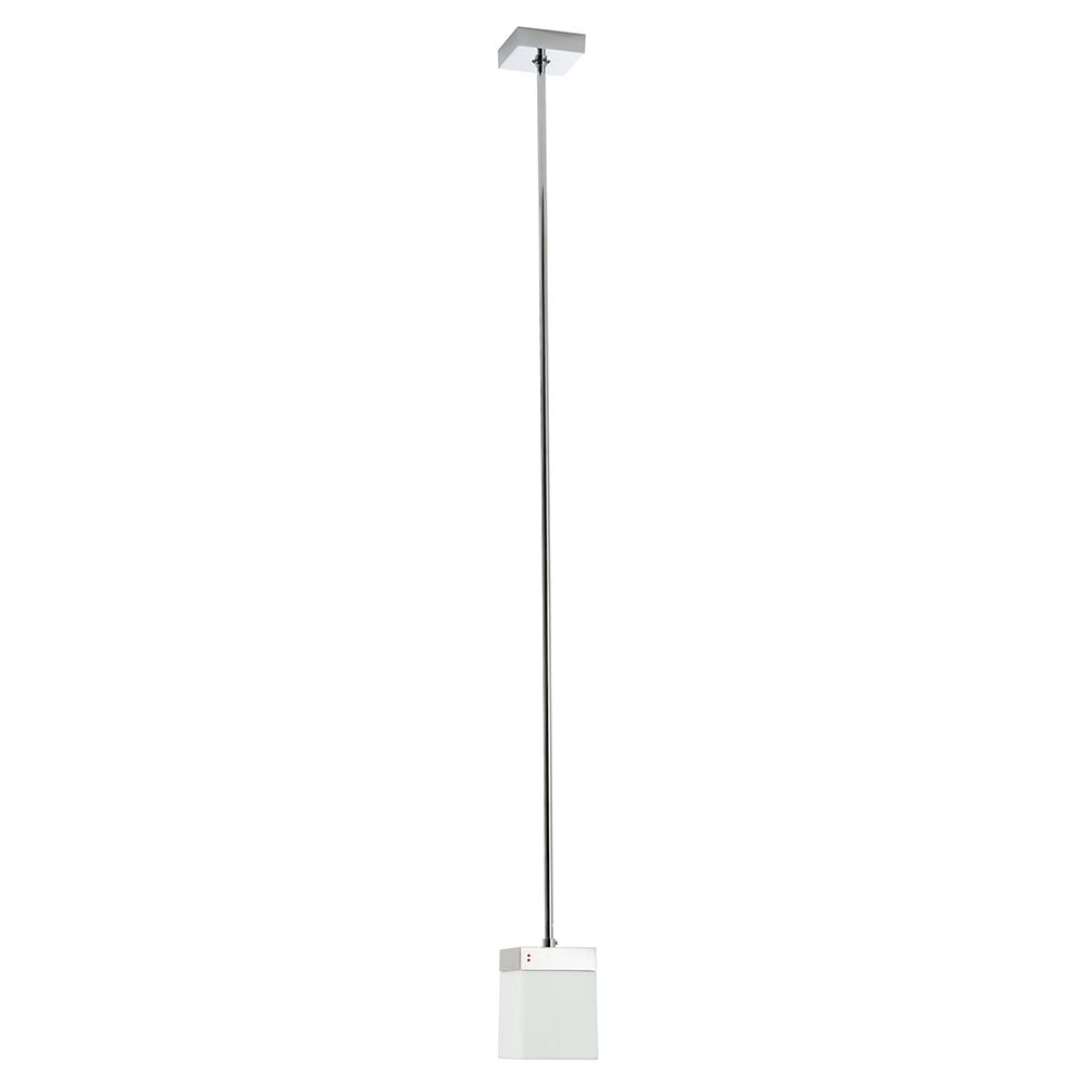 Fabbian Cubetto Pendelleuchte mit modernem Design und klarem Diffusor, ideal für moderne und klassische Umgebungen.