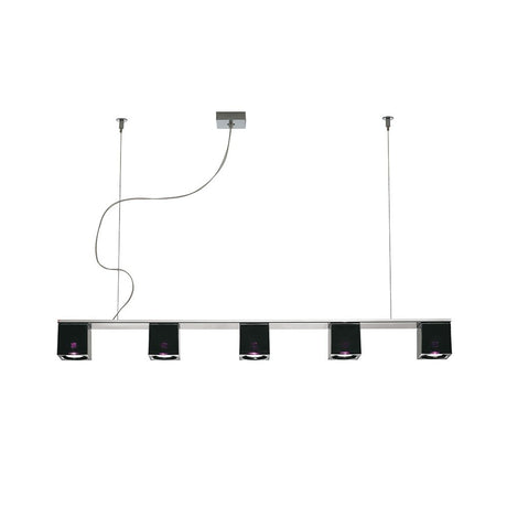 Fabbian Cubetto pendant light 5-light with modern and sophisticated design, ideal for various settings.