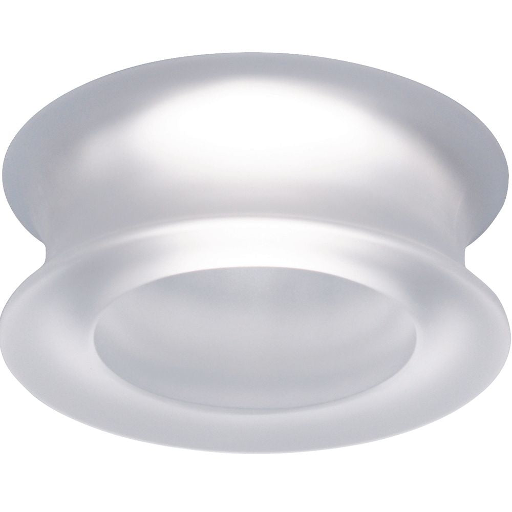 Fabbian Faretti Einbauleuchte Eli 12V mit modernem, kurvigen Design und transparentem Kristalldiffusor.