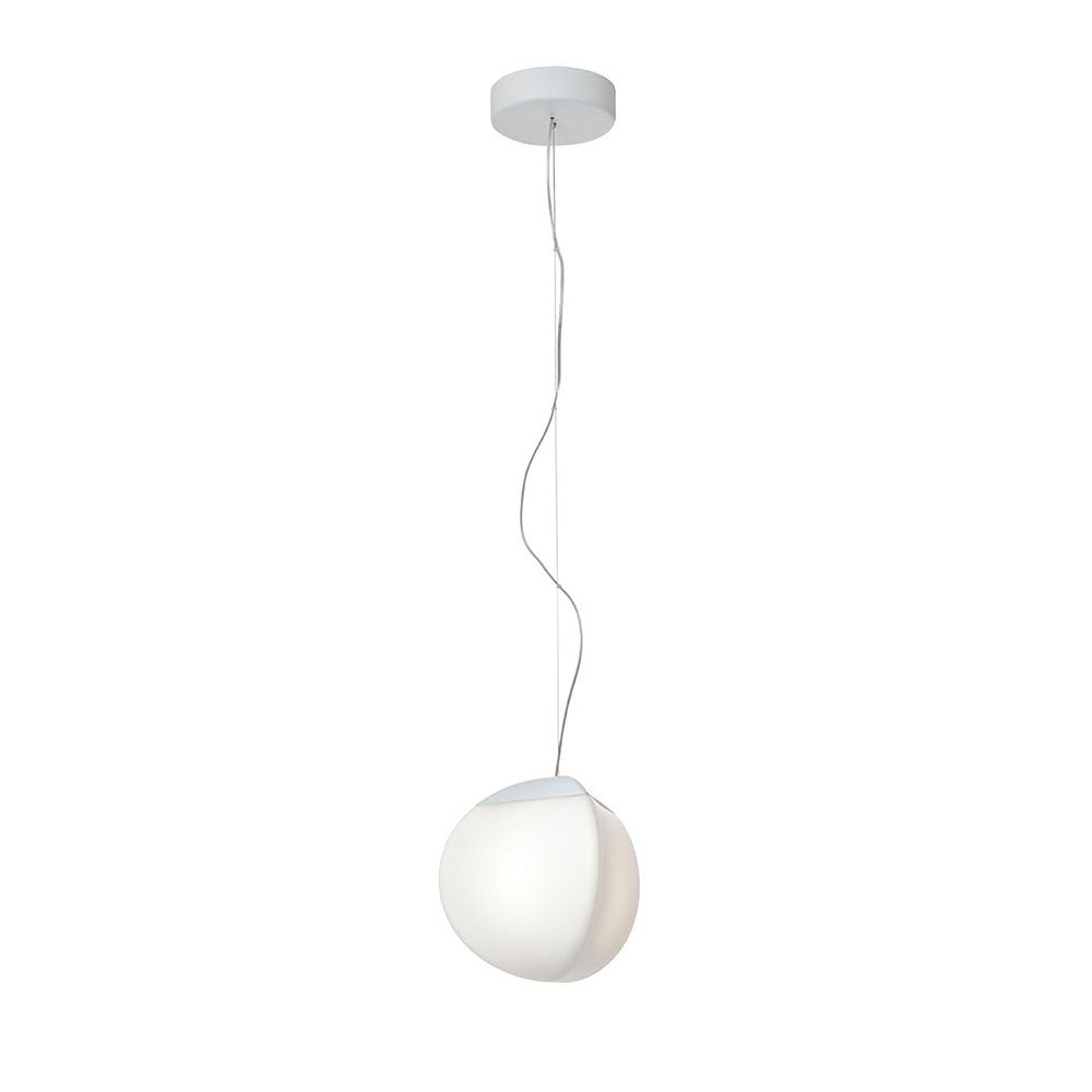 Fabbian Fruitfull LED-Pendelleuchte Mini elegante Deckenleuchte mit modernem Design in Weiß.