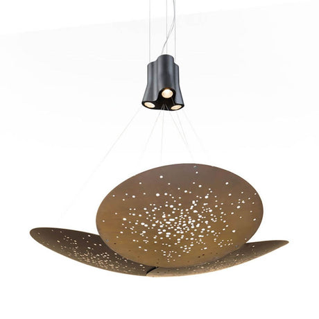 Fabbian Lens LED-Pendelleuchte 3-flammig Big in modernem Design mit Metalldiffusor und drei Lichtquellen.