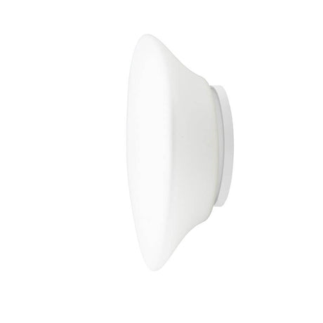 Fabbian Lumi Wandleuchte Mycena Medium mit weißem Diffusor aus mundgeblasenem Glas.
