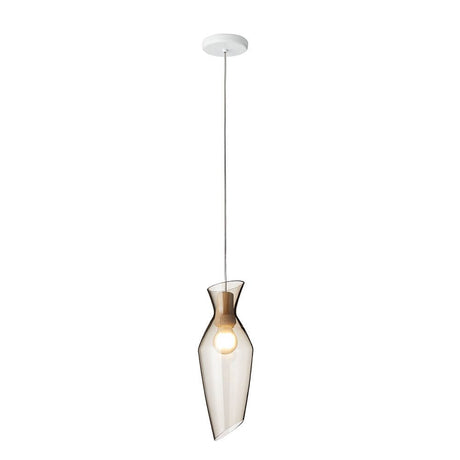 Fabbian Malvasia Hängeleuchte Ø 15cm mit elegantem Design und schimmerndem Glas für stilvolle Beleuchtung.