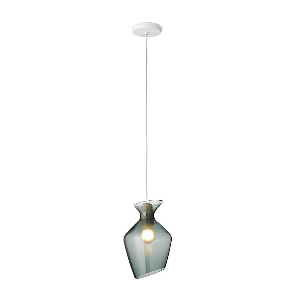 Fabbian Malvasia Hängeleuchte Ø 20cm in modernem, eleganten Design mit schimmerndem Glas.
