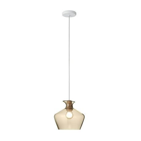 Fabbian Malvasia Hängeleuchte Ø 27cm in eleganter Form mit rauchfarbenem Glas und modernem Design.
