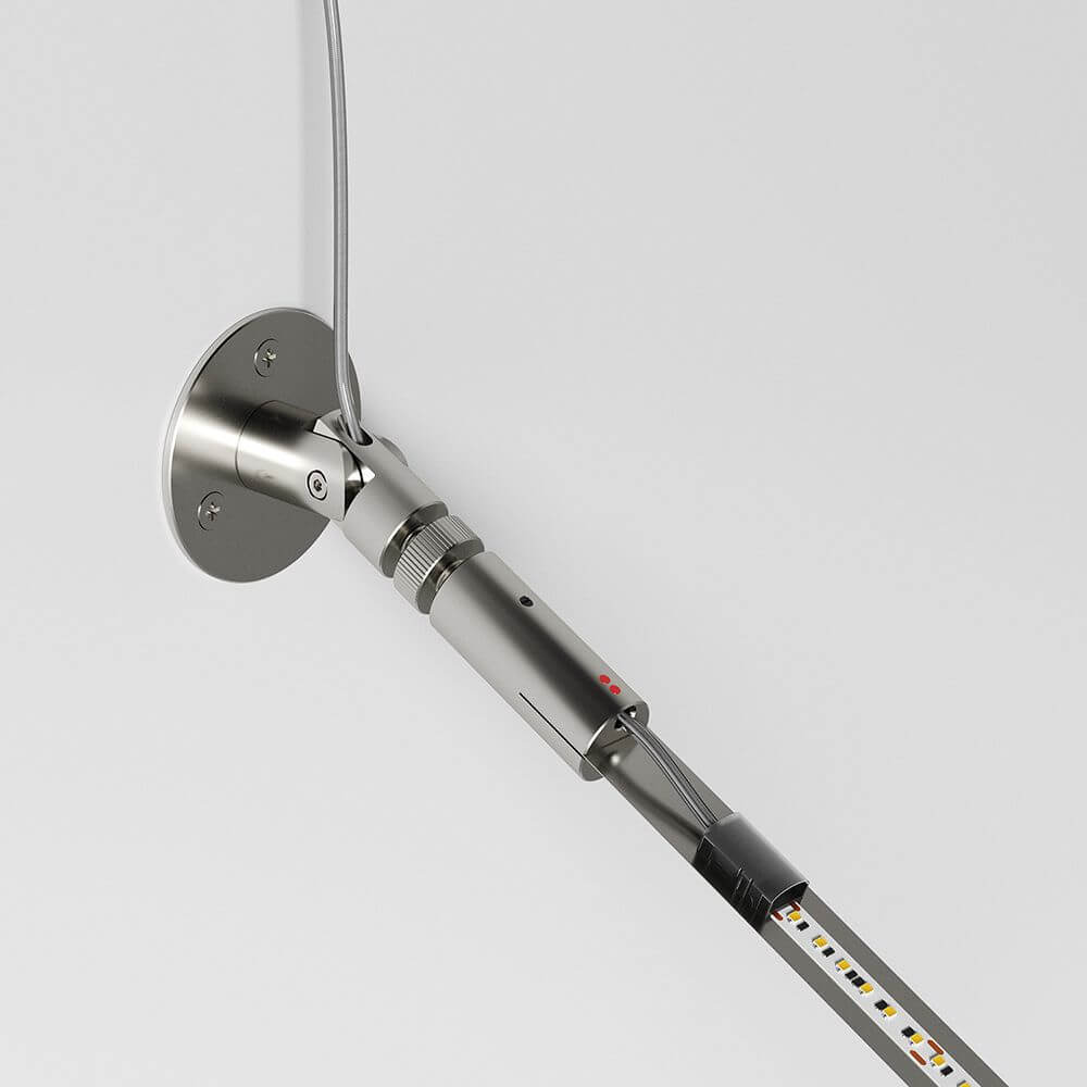 Fabbian Metro LED-Strip-Leuchte 12m - Leuchtendes Edelstahl-Wand- und Deckenlicht mit gleichmäßiger Ausleuchtung.