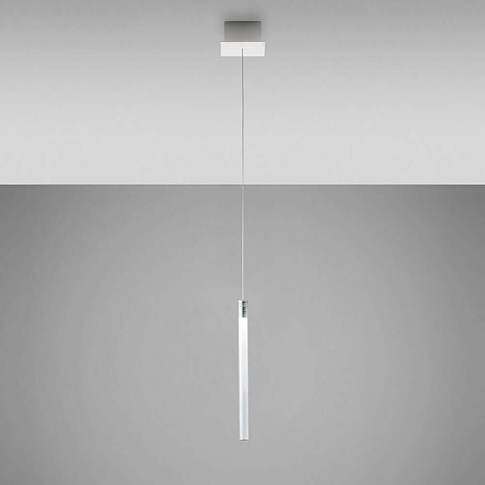 Fabbian Multispot LED-Hängeleuchte Tooby eckig in schlichter, eleganter Ausführung mit Diffusor.