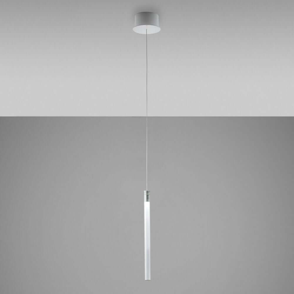 Fabbian Multispot LED-Hängeleuchte Tooby rund in modernem Design mit schmalem, hängendem Lichtkörper.