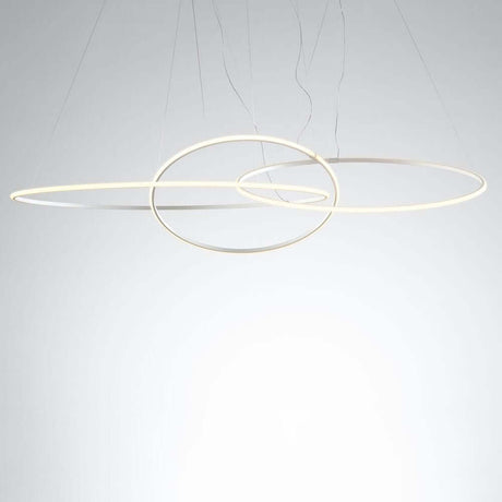 Fabbian Olympic LED-pendellampe med 3 lyskilder med moderne design og diffusor i plast.