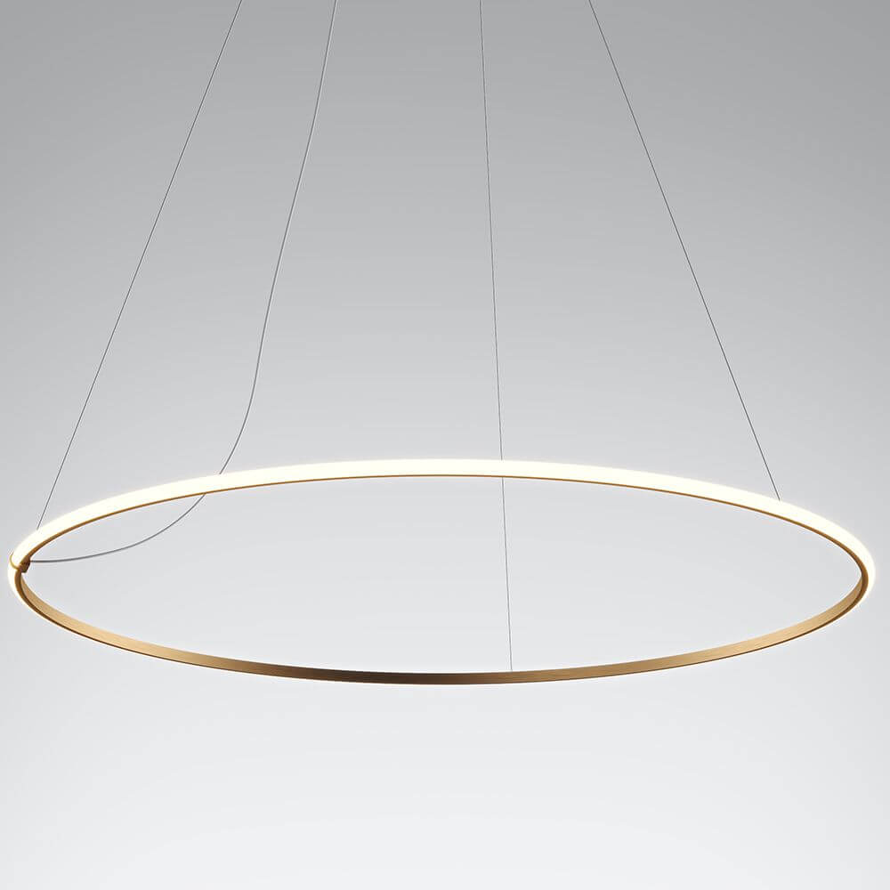 Fabbian Olympic Power LED-Hängeleuchte Ø 138,7cm mit modernem Design und LED-Beleuchtung in ovaler Form.