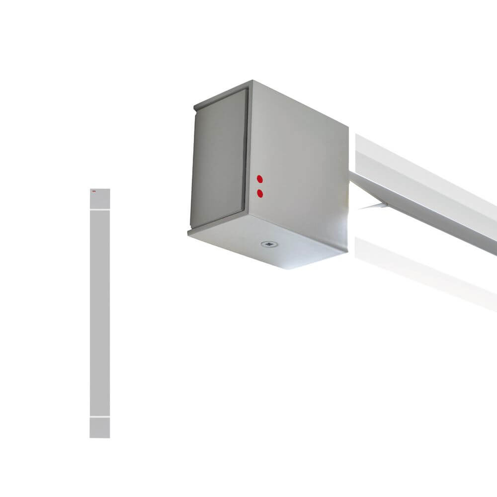 Fabbian Pivot LED-Wandleuchte Small 23W 24V Detailansicht der Aluminiumleuchte mit rotierender Struktur