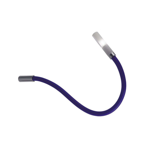 Fabbian Snake LED Wand- & Deckenleuchte in lila mit flexiblem Arm und Glasdiffusor