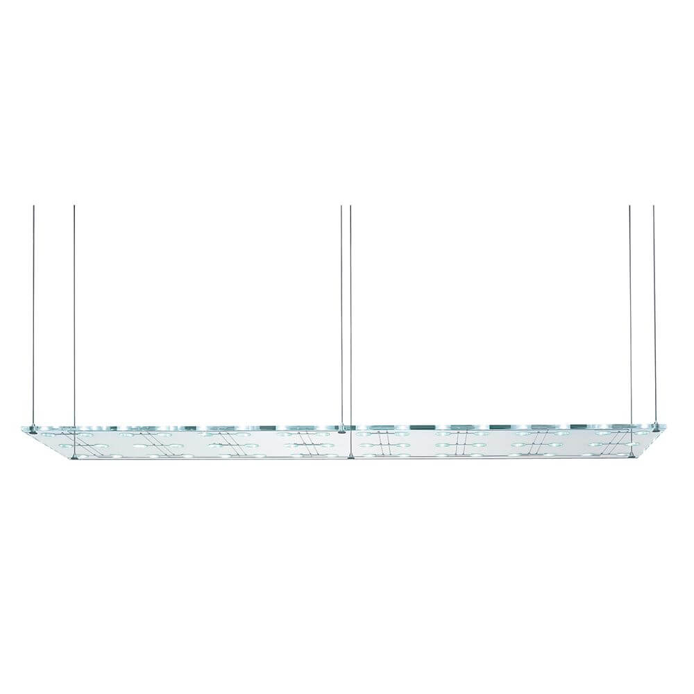 Fabbian Sospesa Hängeleuchte 48-flammig in eleganter, transparenter Optik mit Halogen- oder LED-Beleuchtung.